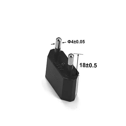 Plug Adapter, Travel Power Converter Euro Socket Electrical Outlet Charger for American to European Use