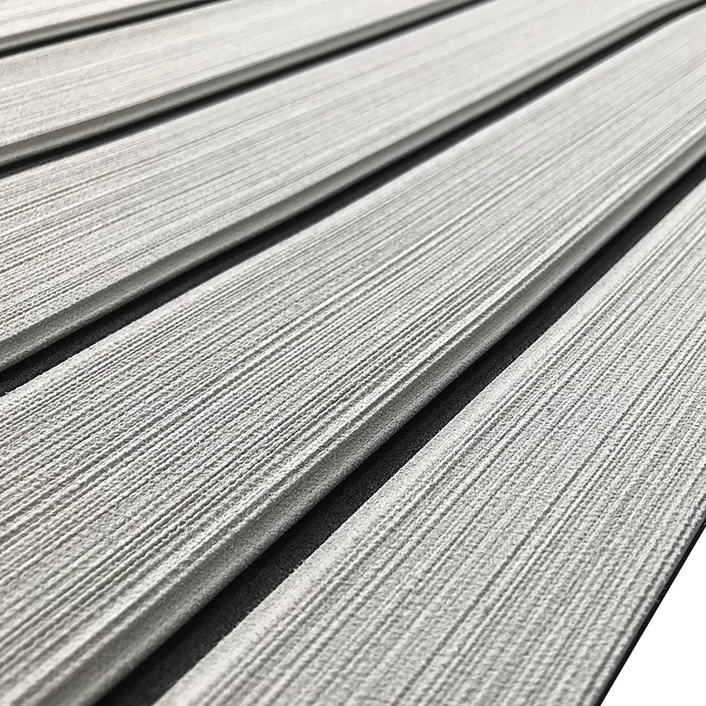 Customizable EVA Foam Boat Decking Sheet Mat, Anti-Skid Faux Teak Yacht Marine Flooring Pad, Self-Adhesive Accessories