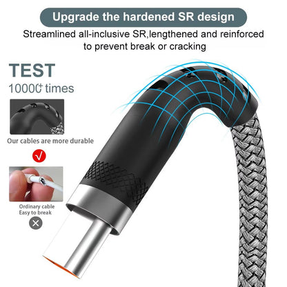 UltraFast USB TypeC Super Charging Cable  6A Power Delivery For Huawei OnePlus Xiaomi  More 1