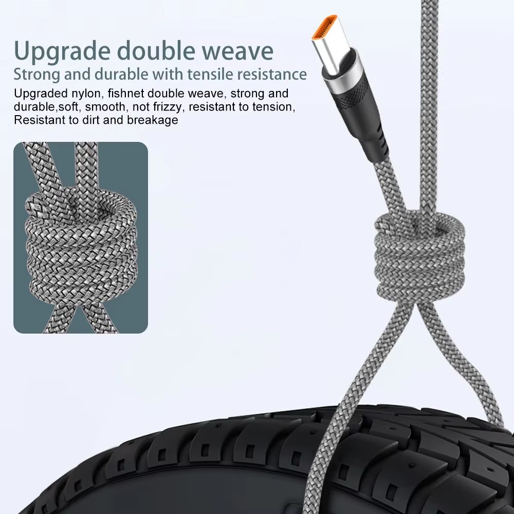 UltraFast USB TypeC Super Charging Cable  6A Power Delivery For Huawei OnePlus Xiaomi  More 4