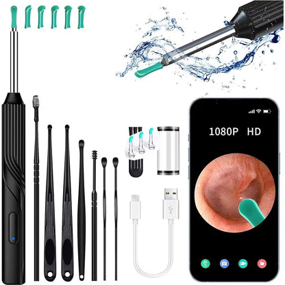 Smart HD Ear Wax Remover With Camera  1080P Otoscope  LED Ear Cleaner Set 3