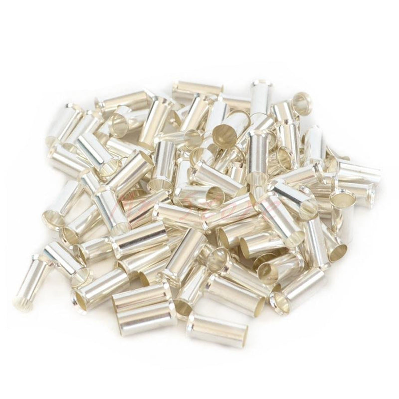 Copper Crimp Ferrules EN Series, Non-Insulated Wire Connector Terminals, Bare Tinned Electrical Cable Ends