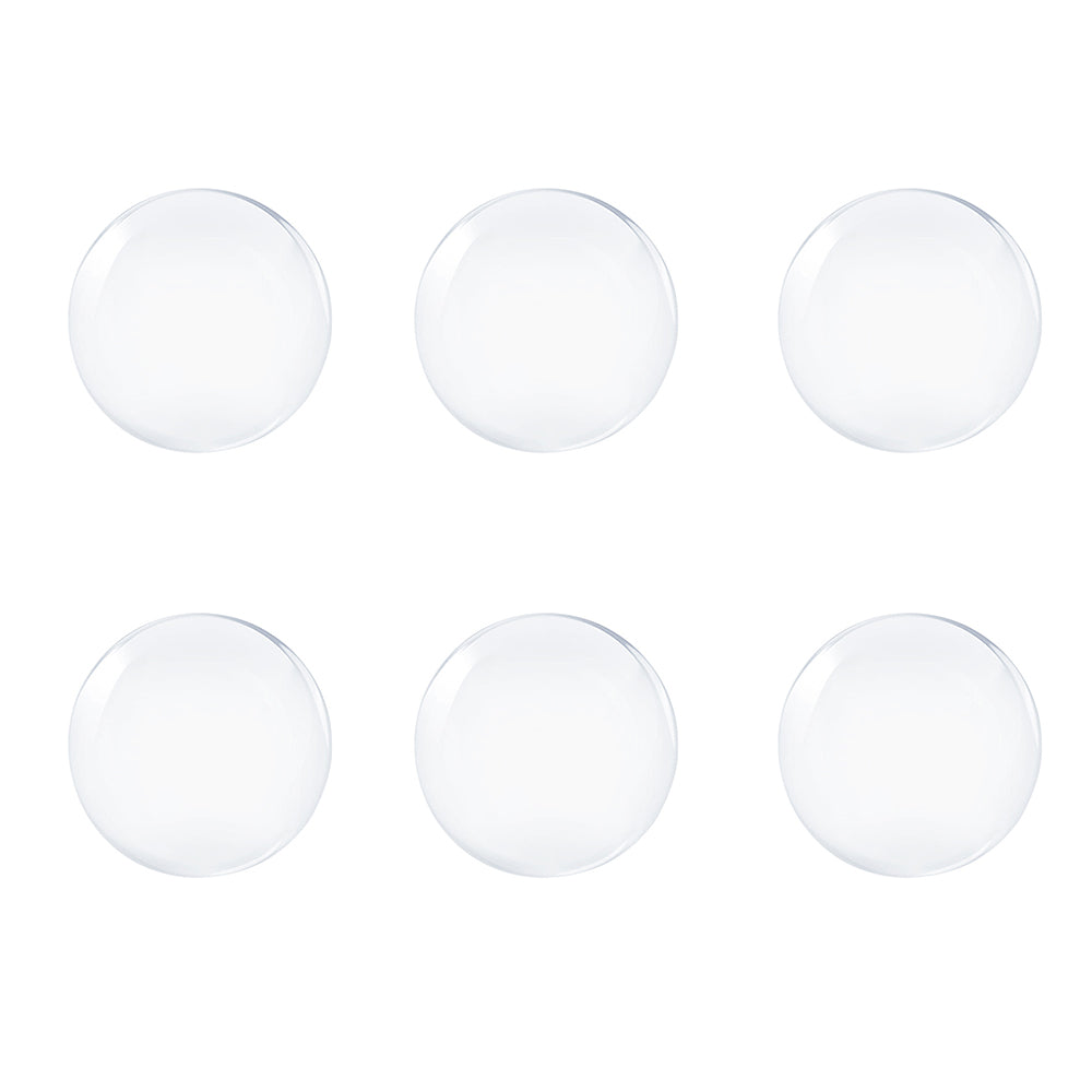 Self-Adhesive Round Transparent Silicone Door Stopper Wall Protector, Non-slip Muffler Plug for Handle Impact Protection