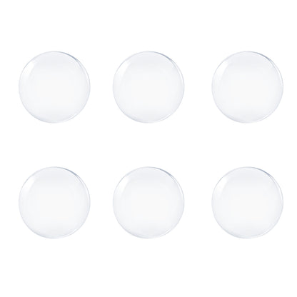Self-Adhesive Round Transparent Silicone Door Stopper Wall Protector, Non-slip Muffler Plug for Handle Impact Protection