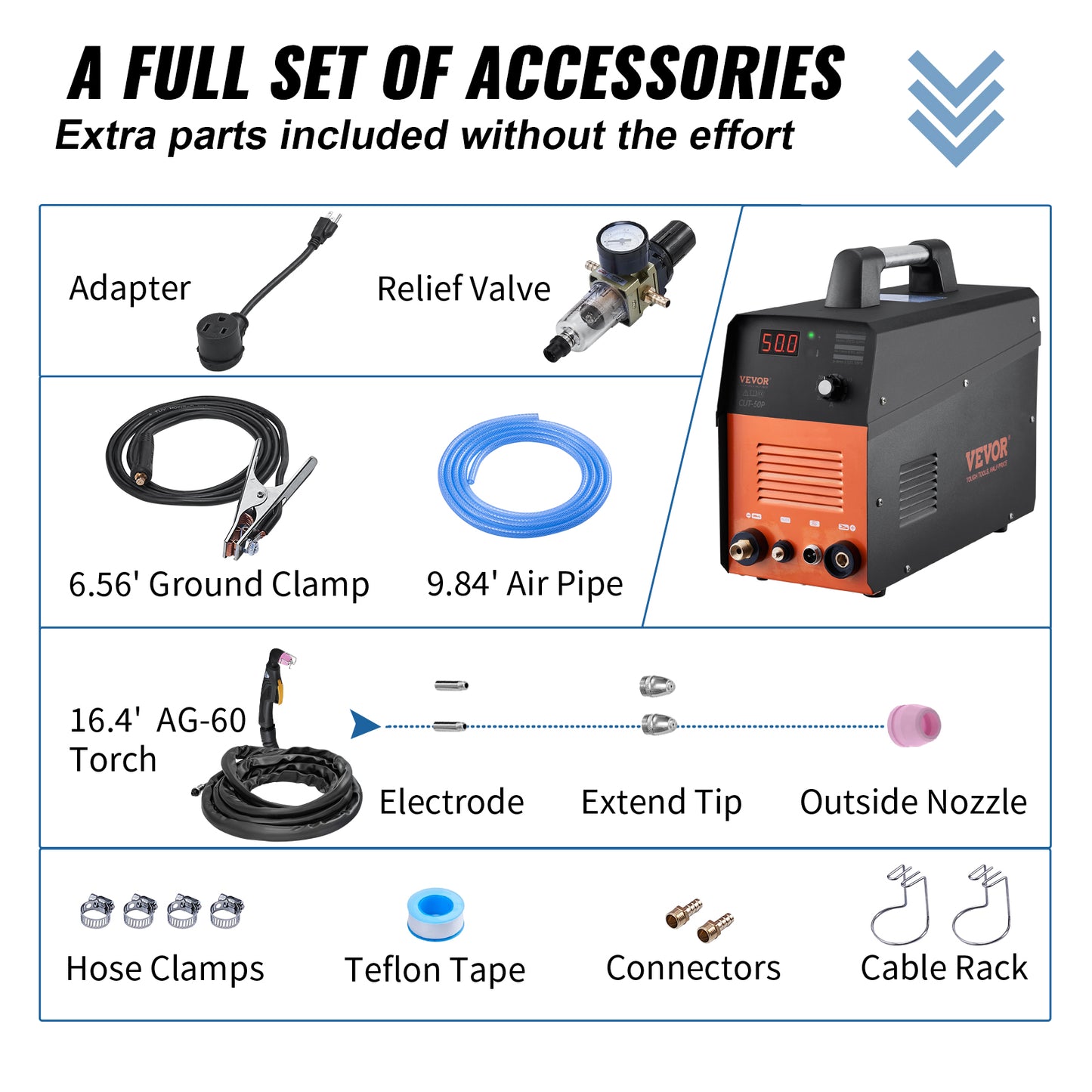 50Amp Plasma Cutter With NonTouch Pilot Arc Dual Voltage Ir Cutting Machine IGBT For Stainless Stee 5