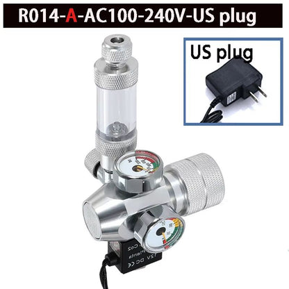 DIY Aquarium CO2 Regulator Kit With Electromagnetic Valve  Bubble Counter  Precise CO2 Control For  7