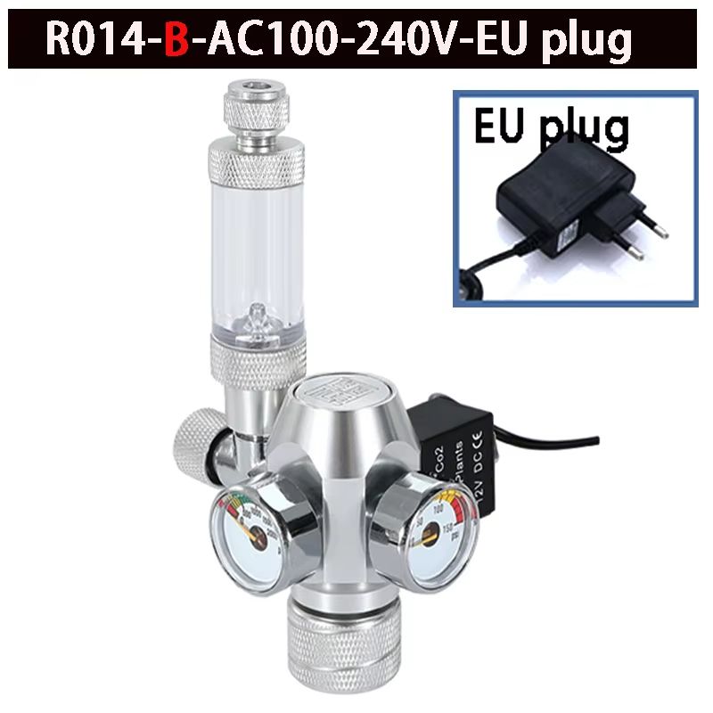 DIY Aquarium CO2 Regulator Kit With Electromagnetic Valve  Bubble Counter  Precise CO2 Control For  10