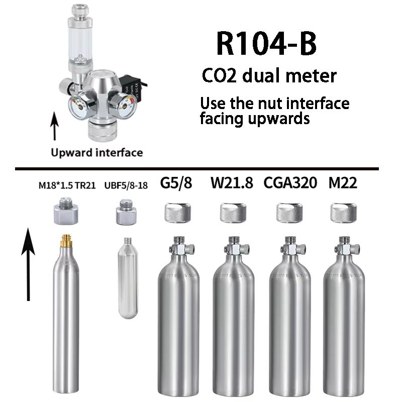 DIY Aquarium CO2 Regulator Kit With Electromagnetic Valve  Bubble Counter  Precise CO2 Control For  1