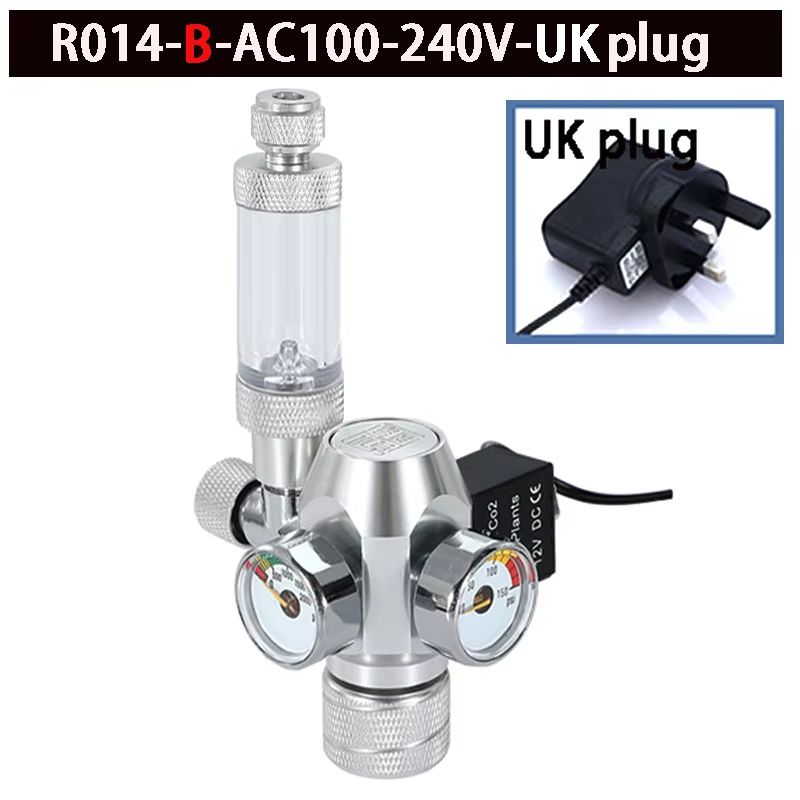DIY Aquarium CO2 Regulator Kit With Electromagnetic Valve  Bubble Counter  Precise CO2 Control For  12