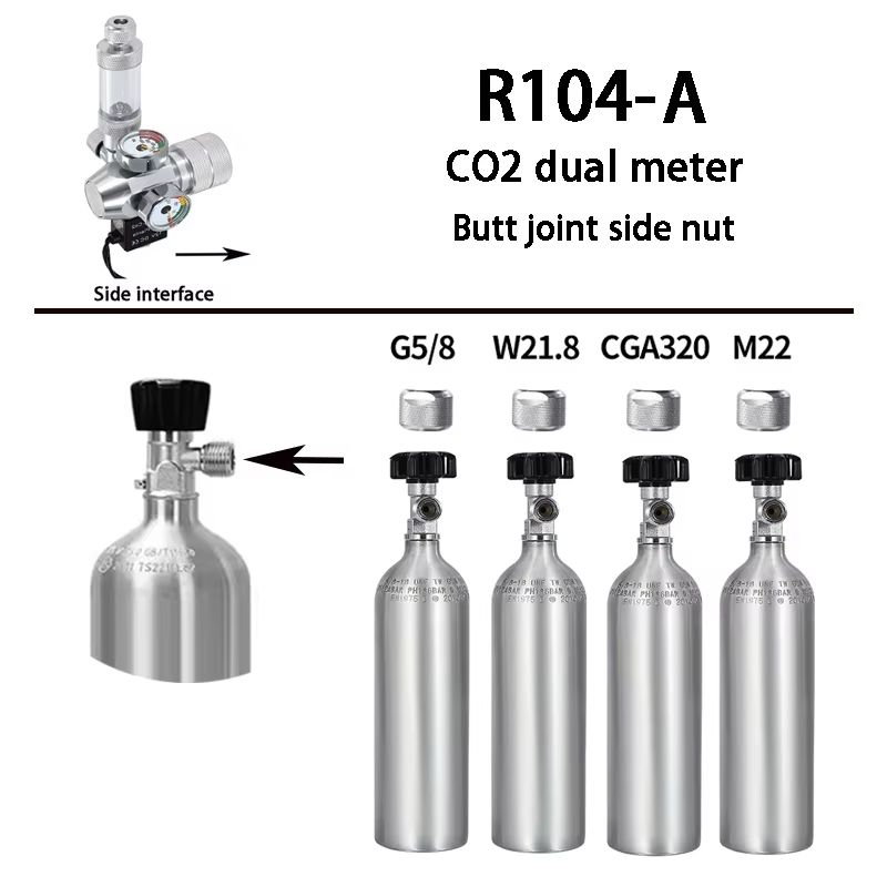 DIY Aquarium CO2 Regulator Kit With Electromagnetic Valve  Bubble Counter  Precise CO2 Control For  3