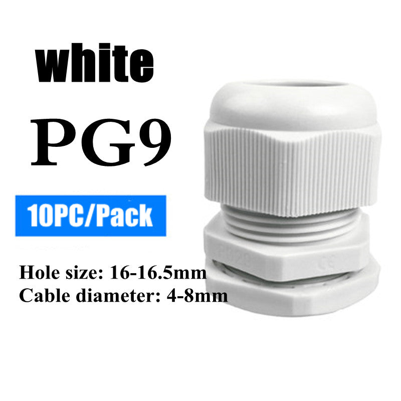 Waterproof Nylon Cable Gland Connector Joint, Cable Entry Fitting for Electrical Boxes, Panels, and Junction Enclosure