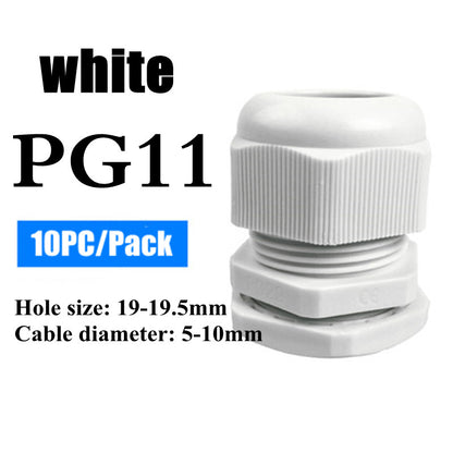 Waterproof Nylon Cable Gland Connector Joint, Cable Entry Fitting for Electrical Boxes, Panels, and Junction Enclosure