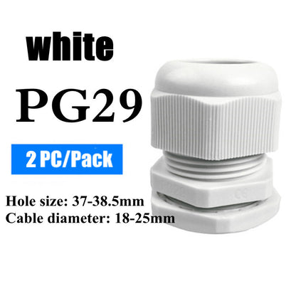 Waterproof Nylon Cable Gland Connector Joint, Cable Entry Fitting for Electrical Boxes, Panels, and Junction Enclosure