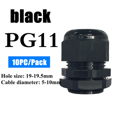 Waterproof Nylon Cable Gland Connector Joint, Cable Entry Fitting for Electrical Boxes, Panels, and Junction Enclosure