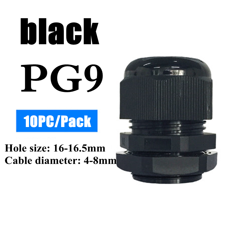 Waterproof Nylon Cable Gland Connector Joint, Cable Entry Fitting for Electrical Boxes, Panels, and Junction Enclosure