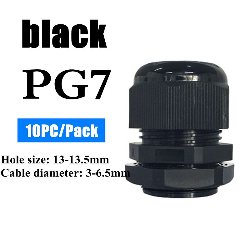 Waterproof Nylon Cable Gland Connector Joint, Cable Entry Fitting for Electrical Boxes, Panels, and Junction Enclosure