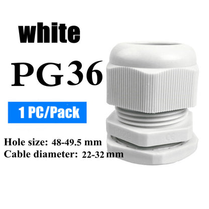 Waterproof Nylon Cable Gland Connector Joint, Cable Entry Fitting for Electrical Boxes, Panels, and Junction Enclosure