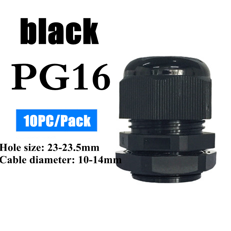 Waterproof Nylon Cable Gland Connector Joint, Cable Entry Fitting for Electrical Boxes, Panels, and Junction Enclosure
