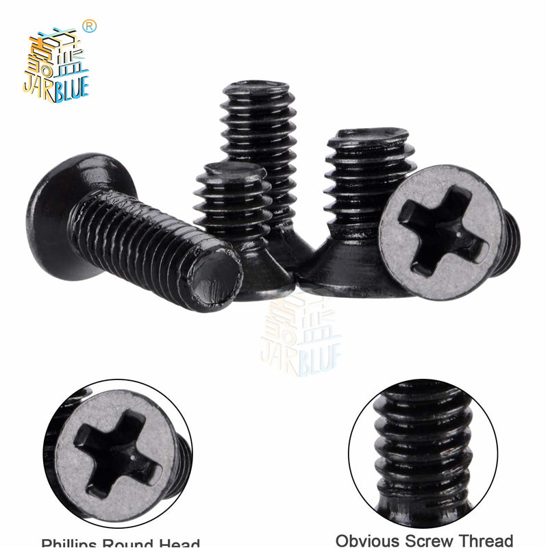 Laptop Notebook Screws Set, Flat Head Phillips Screws Kit for Small Computer & Electronics Repair