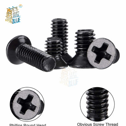 Laptop Notebook Screws Set, Flat Head Phillips Screws Kit for Small Computer & Electronics Repair