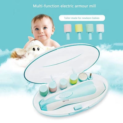 GentleTouch Baby Nail Trimmer  Safe Electric Nail Polisher  Infant Manicure Tool Set 4