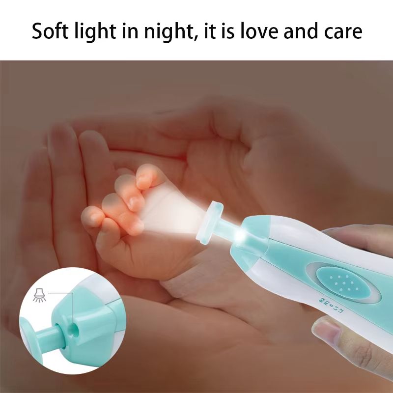 GentleTouch Baby Nail Trimmer  Safe Electric Nail Polisher  Infant Manicure Tool Set 5