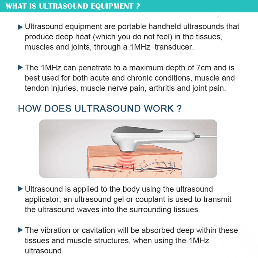 Ultrasound Physiotherapy Massage Device For Muscle And Joint Pain Relief 5