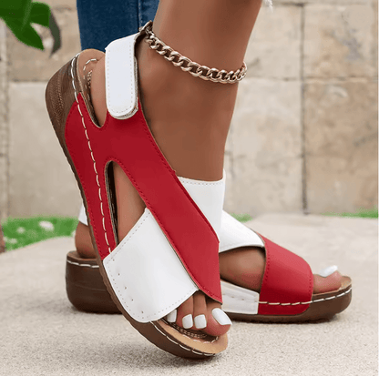 BreezeStride Lightweight Peep Toe Wedge Sandals 3