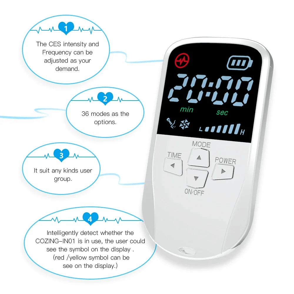 Neurotherapy Sleep And Anxiety Relief Device With CES Alpha Brain Stimulation 2