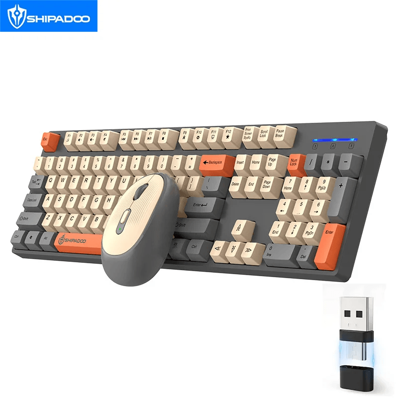 Wireless Keyboard and Mouse Combo with Numpad for Home Office and Gaming