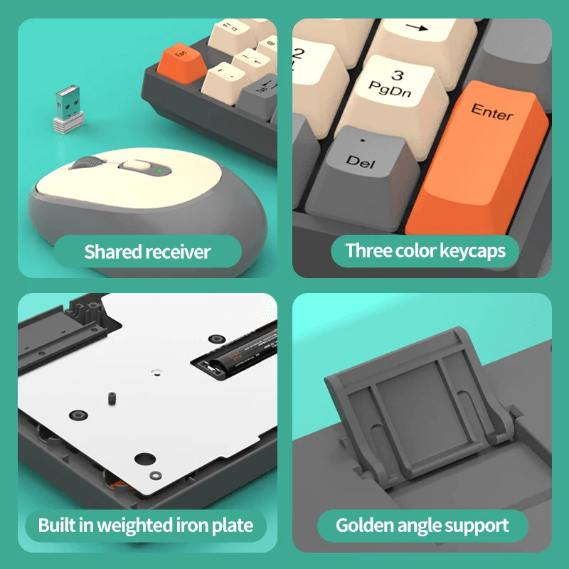 Wireless Keyboard And Mouse Combo With Numpad For Home Office And Gaming 5