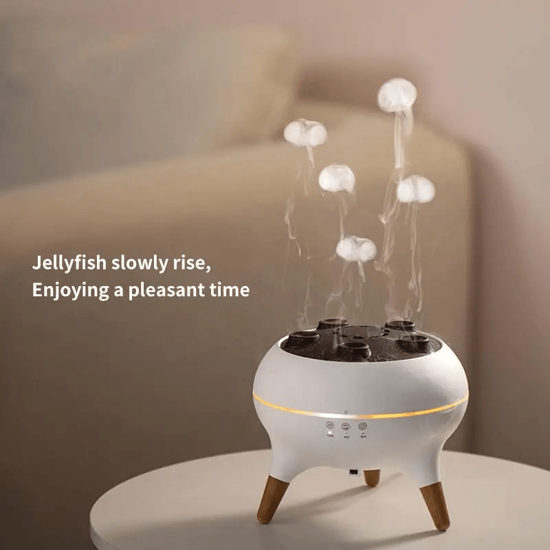 JellyfishInspired Air Humidifier With Remote And ColorChanging Night Light 3