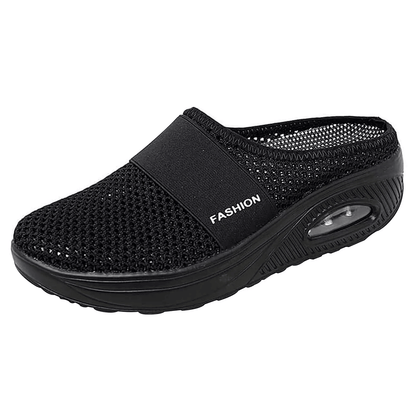 Womens SlipOn Mesh Walking Sandals With Arch Support And Soft Sole 4