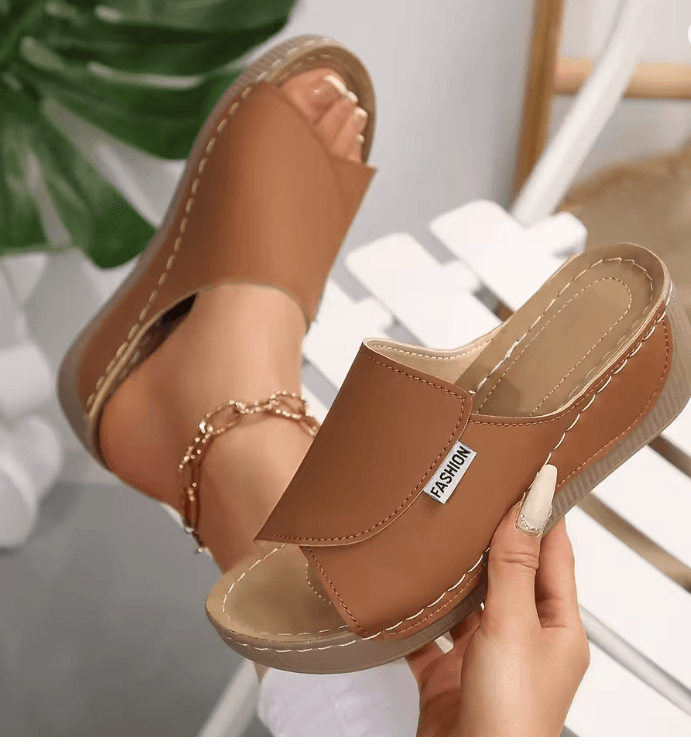 SunWave Comfortable Wedge Slippers For Women 4