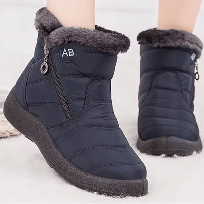 FrostFur Waterproof Fur Lined Ankle Boots for Women