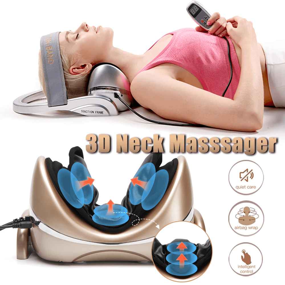 Electric Neck Massager with Heat, Vibration and Air Compression for Cervical Pain Relief