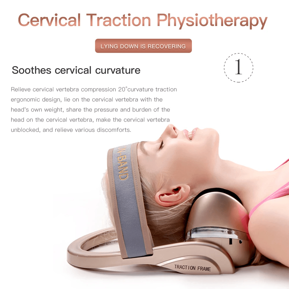 Electric Neck Massager With Heat Vibration And Air Compression For Cervical Pain Relief 2
