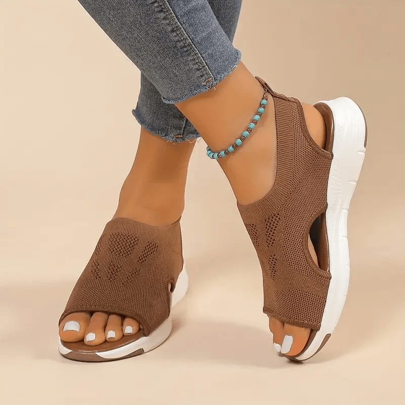 Womens Mesh OpenToe Sport Sandals With Thick Sole And Breathable Comfort 3