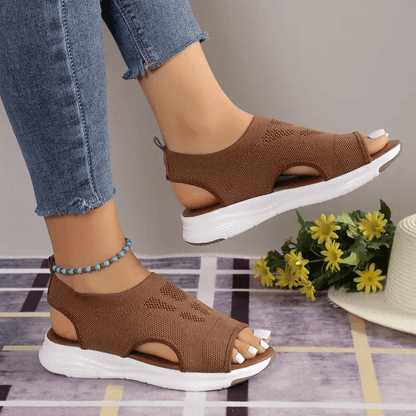 Womens Mesh OpenToe Sport Sandals With Thick Sole And Breathable Comfort 8