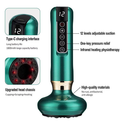 SmartHeat 12 Level Electric Cupping And Infrared Body Slimming Massager 4