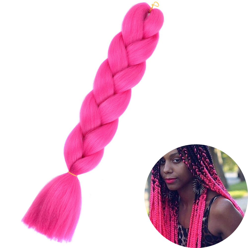 Jumbo Braid Hair Extensions, Ombre Kanekalon Synthetic Yaki Braids for Women, DIY Braiding Hair in Multiple Colors