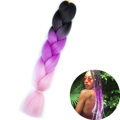 Jumbo Braid Hair Extensions, Ombre Kanekalon Synthetic Yaki Braids for Women, DIY Braiding Hair in Multiple Colors