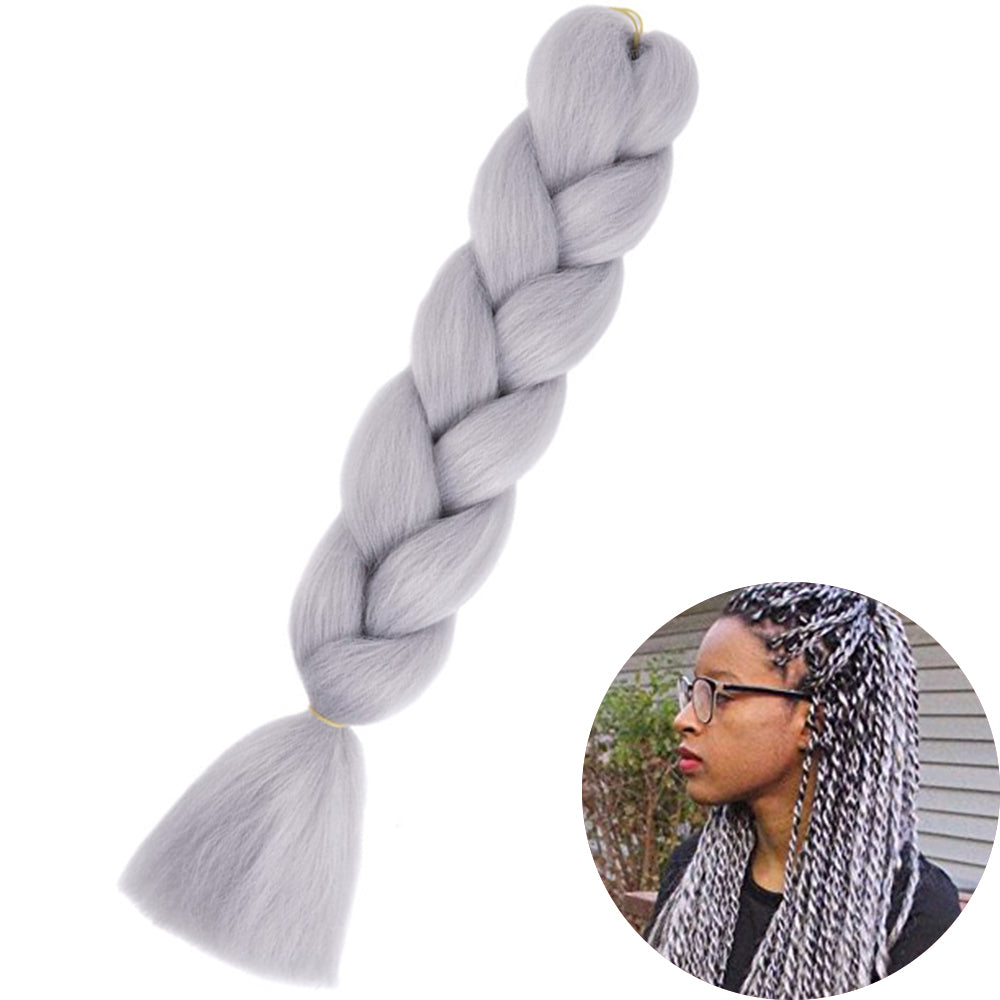 Jumbo Braid Hair Extensions, Ombre Kanekalon Synthetic Yaki Braids for Women, DIY Braiding Hair in Multiple Colors