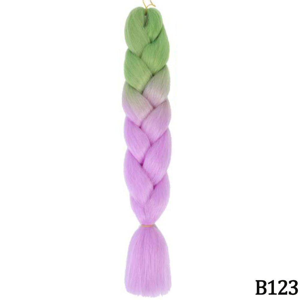Jumbo Braid Hair Extensions, Ombre Kanekalon Synthetic Yaki Braids for Women, DIY Braiding Hair in Multiple Colors