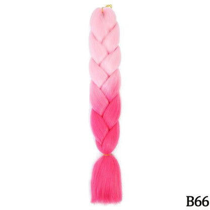 Jumbo Braid Hair Extensions, Ombre Kanekalon Synthetic Yaki Braids for Women, DIY Braiding Hair in Multiple Colors
