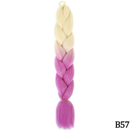 Jumbo Braid Hair Extensions, Ombre Kanekalon Synthetic Yaki Braids for Women, DIY Braiding Hair in Multiple Colors