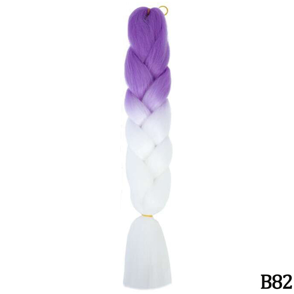 Jumbo Braid Hair Extensions, Ombre Kanekalon Synthetic Yaki Braids for Women, DIY Braiding Hair in Multiple Colors
