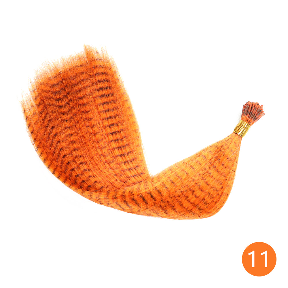 Feather Hair Extension Tip Rainbow Synthetic Hairpiece Fake Feather Hair For Women Kids Styling Or  9
