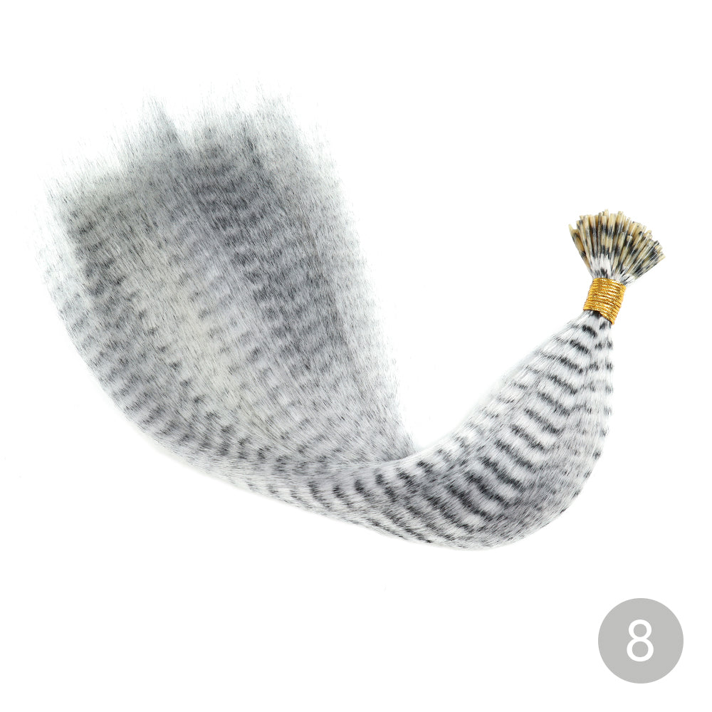 Feather Hair Extension Tip Rainbow Synthetic Hairpiece Fake Feather Hair For Women Kids Styling Or  10