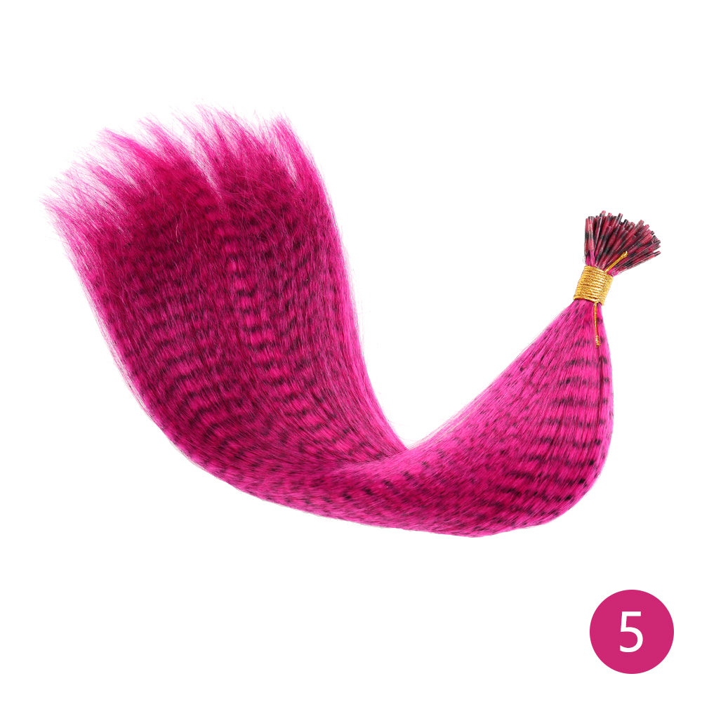 Feather Hair Extension Tip Rainbow Synthetic Hairpiece Fake Feather Hair For Women Kids Styling Or  15